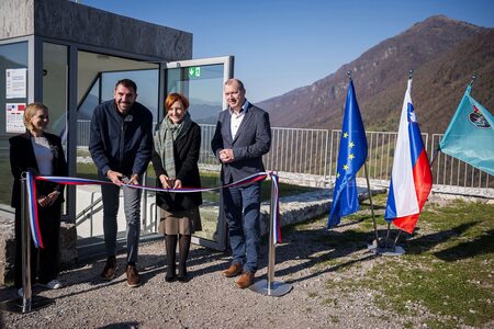 Otvoritev Interpretacijskega centra Kozlov Rob (Jure Makovec, STA)